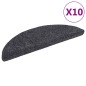 vidaXL Alfombrillas de escaleras autoadhesivas 10 uds gris 56x17x3 cm vidaXL Alfombrillas de escaleras autoadhesivas 10 uds gris 56x17x3 cm