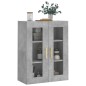 vidaXL Armario de pared gris hormigón 69,5x34x90 cm vidaXL Armario de pared gris hormigón 69,5x34x90 cm