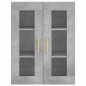 vidaXL Armario de pared gris hormigón 69,5x34x90 cm vidaXL Armario de pared gris hormigón 69,5x34x90 cm
