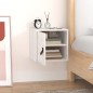 vidaXL Armario de pared de madera maciza de pino blanco 31,5x30x30 cm vidaXL Armario de pared de madera maciza de pino blanco 31,5x30x30 cm