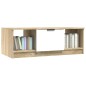 vidaXL Mesa de centro madera contrachapada blanco y roble 102x50x36 cm vidaXL Mesa de centro madera contrachapada blanco y roble 102x50x36 cm