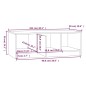 vidaXL Mesa de centro madera contrachapada blanco y roble 102x50x36 cm vidaXL Mesa de centro madera contrachapada blanco y roble 102x50x36 cm