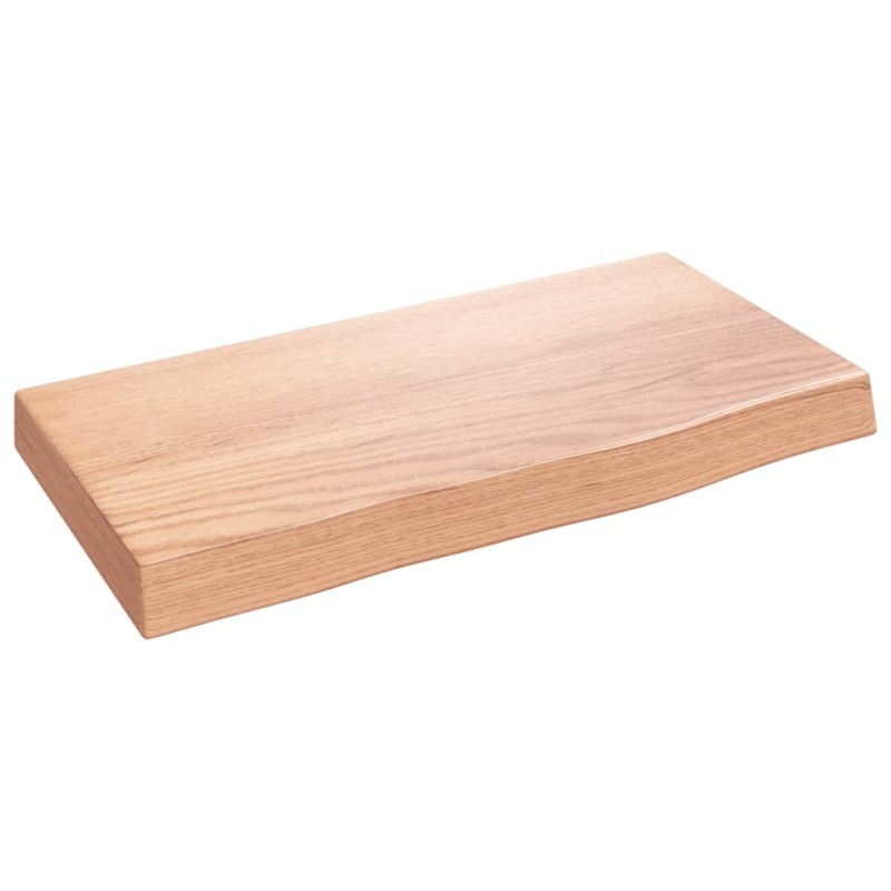 vidaXL Estante de pared madera de roble tratada marrón claro 40x20x4cm vidaXL Estante de pared madera de roble tratada marrón claro 40x20x4cm