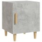 vidaXL Mesitas de noche 2 uds madera contrachapada gris hormigón