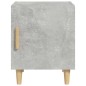vidaXL Mesitas de noche 2 uds madera contrachapada gris hormigón