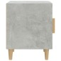 vidaXL Mesitas de noche 2 uds madera contrachapada gris hormigón