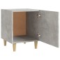 vidaXL Mesitas de noche 2 uds madera contrachapada gris hormigón