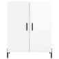 vidaXL Aparador alto madera contrachapada blanco brillo 69,5x34x180 cm vidaXL Aparador alto madera contrachapada blanco brillo 69,5x34x180 cm