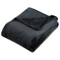 vidaXL Manta de poliéster negra 130x170 cm vidaXL Manta de poliéster negra 130x170 cm