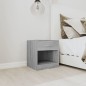 vidaXL Mesitas de noche 2 unidades con cajón gris Sonoma