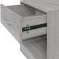 vidaXL Mesitas de noche 2 unidades con cajón gris Sonoma