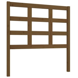 vidaXL Cabecero de cama madera maciza pino marrón miel 95,5x4x100 cm