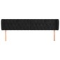 vidaXL Cabecero de terciopelo negro 203x23x78/88 cm vidaXL Cabecero de terciopelo negro 203x23x78/88 cm