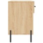 vidaXL Banco zapatero madera de ingeniería roble Sonoma 102x35x55 cm