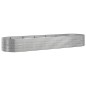 vidaXL Jardinera arriate acero recubrimiento polvo plata 510x140x68 cm vidaXL Jardinera arriate acero recubrimiento polvo plata 510x140x68 cm