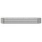 vidaXL Jardinera arriate acero recubrimiento polvo plata 510x140x68 cm vidaXL Jardinera arriate acero recubrimiento polvo plata 510x140x68 cm