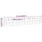 vidaXL Jardinera arriate acero recubrimiento polvo plata 510x140x68 cm vidaXL Jardinera arriate acero recubrimiento polvo plata 510x140x68 cm