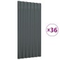 vidaXL Paneles tejado 36 uds acero recubierto gris antracita 80x36 cm vidaXL Paneles tejado 36 uds acero recubierto gris antracita 80x36 cm