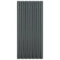 vidaXL Paneles tejado 36 uds acero recubierto gris antracita 80x36 cm vidaXL Paneles tejado 36 uds acero recubierto gris antracita 80x36 cm