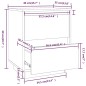 vidaXL Mesitas de noche 2 uds madera maciza de pino blanco 40x35x50 cm vidaXL Mesitas de noche 2 uds madera maciza de pino blanco 40x35x50 cm