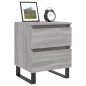 vidaXL Mesita de noche 2 uds madera ingeniería gris Sonoma 40x35x50 cm vidaXL Mesita de noche 2 uds madera ingeniería gris Sonoma 40x35x50 cm