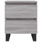 vidaXL Mesita de noche 2 uds madera ingeniería gris Sonoma 40x35x50 cm vidaXL Mesita de noche 2 uds madera ingeniería gris Sonoma 40x35x50 cm