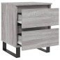 vidaXL Mesita de noche 2 uds madera ingeniería gris Sonoma 40x35x50 cm vidaXL Mesita de noche 2 uds madera ingeniería gris Sonoma 40x35x50 cm
