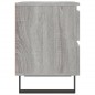 vidaXL Mesita de noche 2 uds madera ingeniería gris Sonoma 40x35x50 cm vidaXL Mesita de noche 2 uds madera ingeniería gris Sonoma 40x35x50 cm