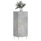 vidaXL Aparador de madera contrachapada gris hormigón 34,5x34x90 cm