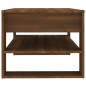 vidaXL Mesa de centro madera contrachapada roble marrón 102x55x45 cm vidaXL Mesa de centro madera contrachapada roble marrón 102x55x45 cm