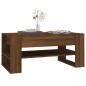 vidaXL Mesa de centro madera contrachapada roble marrón 102x55x45 cm vidaXL Mesa de centro madera contrachapada roble marrón 102x55x45 cm