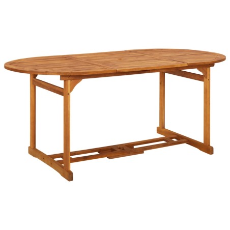 vidaXL Mesa de comedor jardín 180x90x75 cm madera maciza de acacia 
