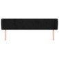 vidaXL Cabecero de terciopelo negro 163x23x78/88 cm vidaXL Cabecero de terciopelo negro 163x23x78/88 cm