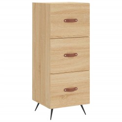vidaXL Aparador madera contrachapada color roble Sonoma 34,5x34x90 cm