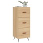 vidaXL Aparador madera contrachapada color roble Sonoma 34,5x34x90 cm vidaXL Aparador madera contrachapada color roble Sonoma 34,5x34x90 cm
