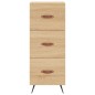 vidaXL Aparador madera contrachapada color roble Sonoma 34,5x34x90 cm vidaXL Aparador madera contrachapada color roble Sonoma 34,5x34x90 cm