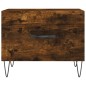 vidaXL Mesa de centro 2 uds madera ingeniería roble ahumado 50x50x40cm