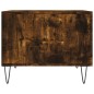 vidaXL Mesa de centro 2 uds madera ingeniería roble ahumado 50x50x40cm