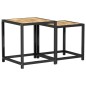 vidaXL Mesas de centro 2 unidades MDF negro y amarillo