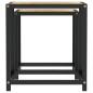 vidaXL Mesas de centro 2 unidades MDF negro y amarillo