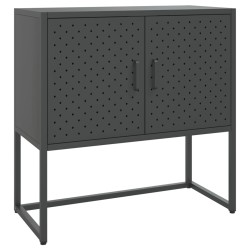 vidaXL Aparador de acero antracita 75x35x75 cm