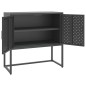 vidaXL Aparador de acero antracita 75x35x75 cm vidaXL Aparador de acero antracita 75x35x75 cm
