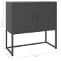 vidaXL Aparador de acero antracita 75x35x75 cm vidaXL Aparador de acero antracita 75x35x75 cm