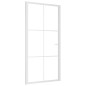 vidaXL Puerta interior vidrio EGS y aluminio blanco 102,5x201,5 cm vidaXL Puerta interior vidrio EGS y aluminio blanco 102,5x201,5 cm