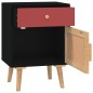 vidaXL Mesitas de noche 2 uds madera contrachapada negro 40x30x55 cm vidaXL Mesitas de noche 2 uds madera contrachapada negro 40x30x55 cm