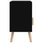 vidaXL Mesitas de noche 2 uds madera contrachapada negro 40x30x55 cm vidaXL Mesitas de noche 2 uds madera contrachapada negro 40x30x55 cm