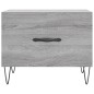 vidaXL Mesas de centro 2 uds madera ingeniería gris Sonoma 50x50x40 cm vidaXL Mesas de centro 2 uds madera ingeniería gris Sonoma 50x50x40 cm