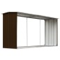 vidaXL Casetilla para leña acero galvanizado marrón 330x92x153 cm vidaXL Casetilla para leña acero galvanizado marrón 330x92x153 cm