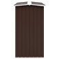 vidaXL Casetilla para leña acero galvanizado marrón 330x92x153 cm vidaXL Casetilla para leña acero galvanizado marrón 330x92x153 cm