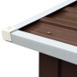 vidaXL Casetilla para leña acero galvanizado marrón 330x92x153 cm vidaXL Casetilla para leña acero galvanizado marrón 330x92x153 cm